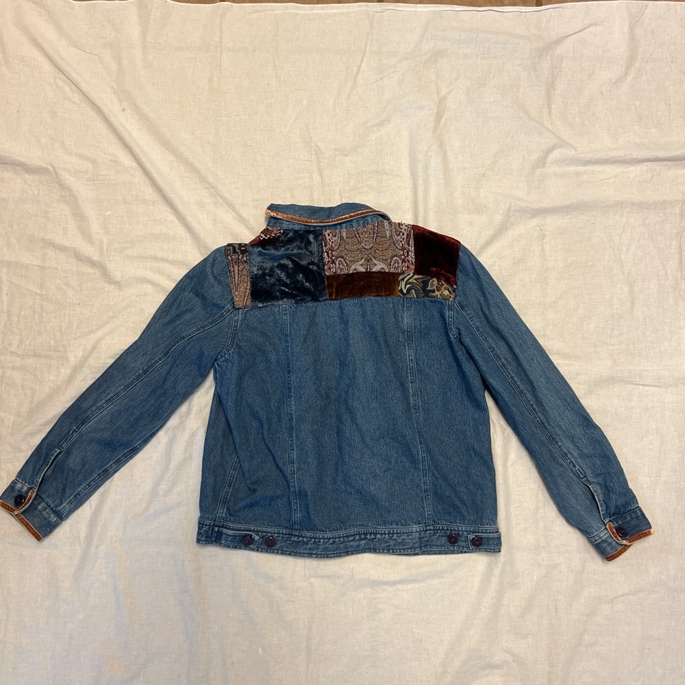Quilted/patchwork denim jacket - Picture 4 of 5